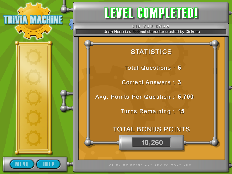 Trivia Machine Screenshot